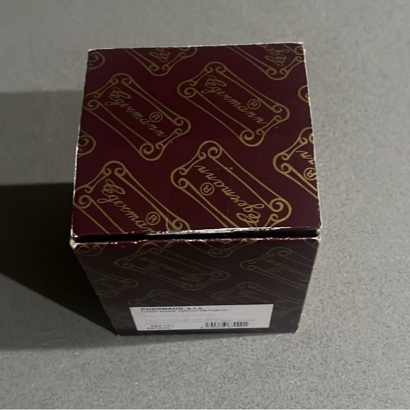 Egermann Bohemian Crystal Bowl In Cobalt Blue Gold And Gilt Applied Flowers - Picture 8 of 9